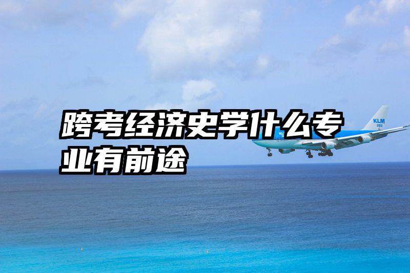 跨考经济史学什么专业有前途