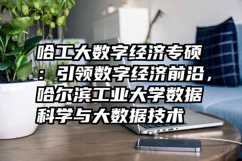 哈工大数字经济专硕：引领数字经济前沿，哈尔滨工业大学数据科学与大数据技术