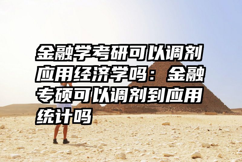 金融学考研可以调剂应用经济学吗：金融专硕可以调剂到应用统计吗