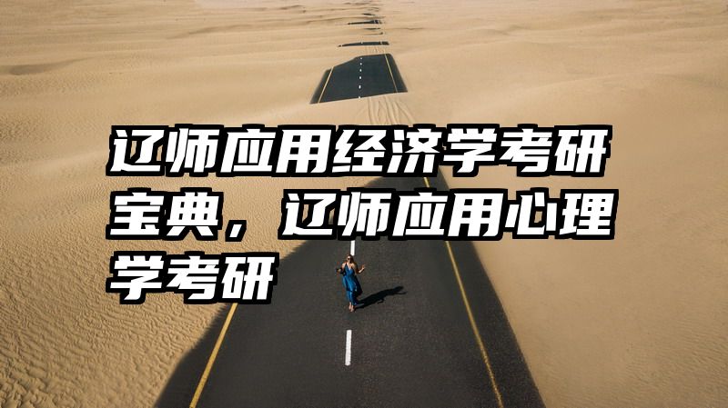 辽师应用经济学考研宝典，辽师应用心理学考研