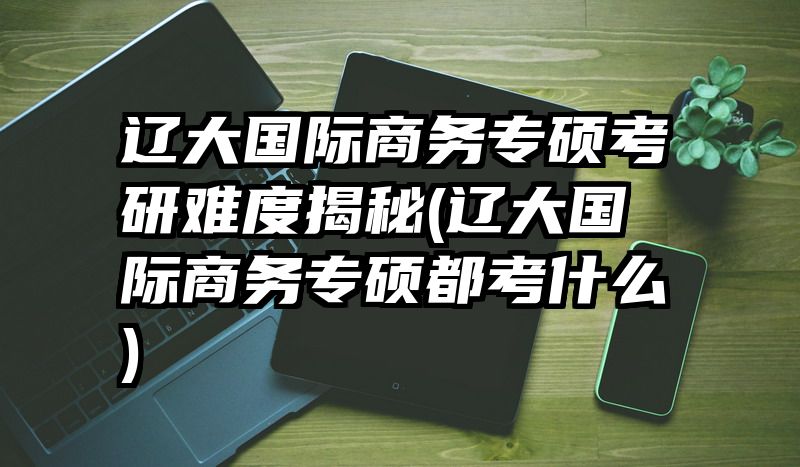 辽大国际商务专硕考研难度揭秘(辽大国际商务专硕都考什么)