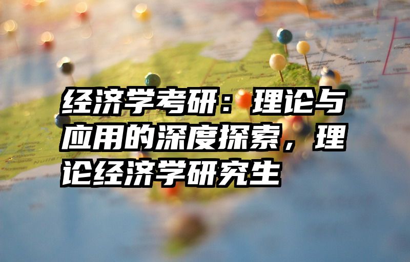 经济学考研：理论与应用的深度探索，理论经济学研究生