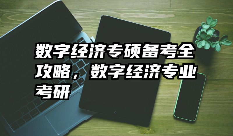 数字经济专硕备考全攻略，数字经济专业考研