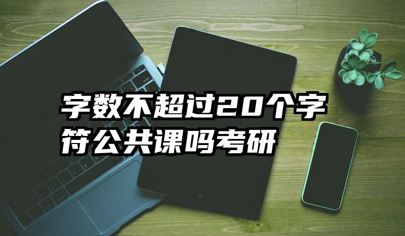 字数不超过20个字符公共课吗考研