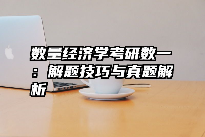 数量经济学考研数一：解题技巧与真题解析