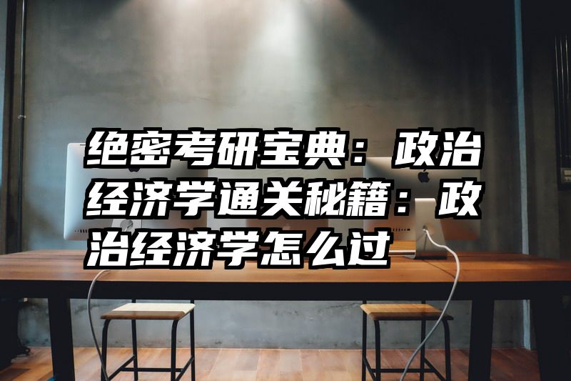 绝密考研宝典：政治经济学通关秘籍：政治经济学怎么过