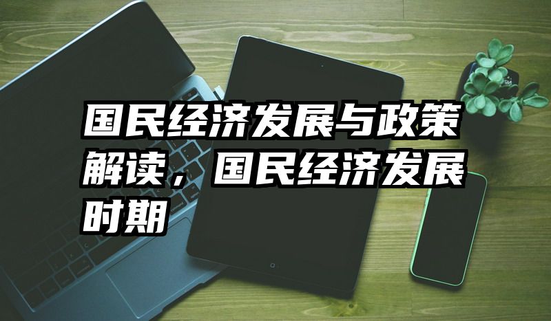 国民经济发展与政策解读，国民经济发展时期