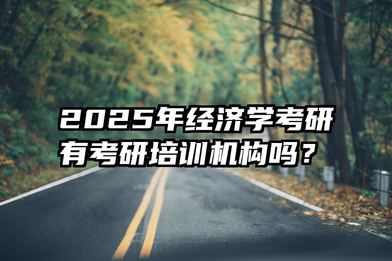 2025年经济学考研有考研培训机构吗？