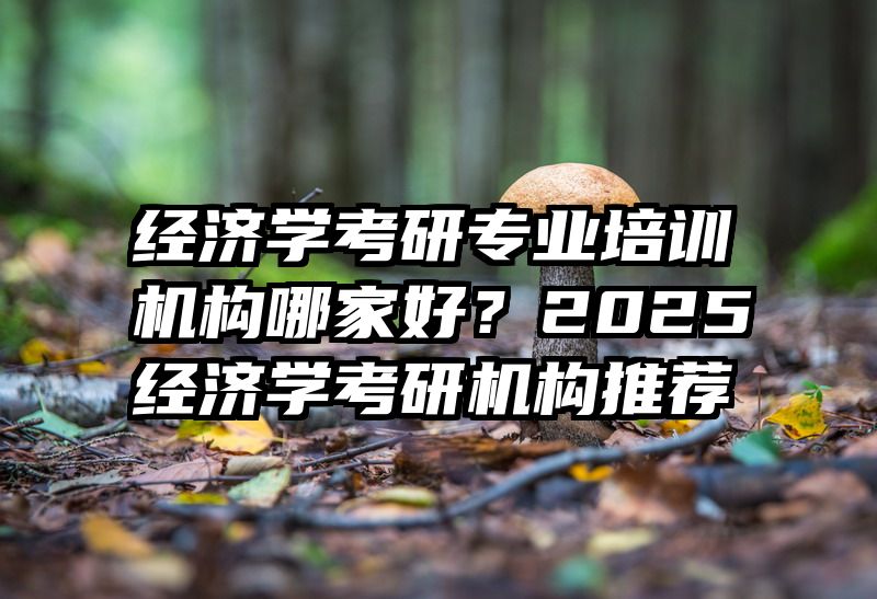 经济学考研专业培训机构哪家好？2025经济学考研机构推荐