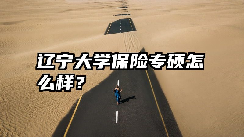 辽宁大学保险专硕怎么样？